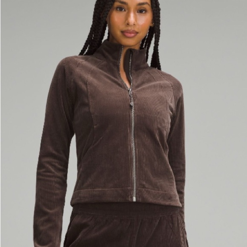 LULULEMON Scuba Track Jacket Velvet Cord